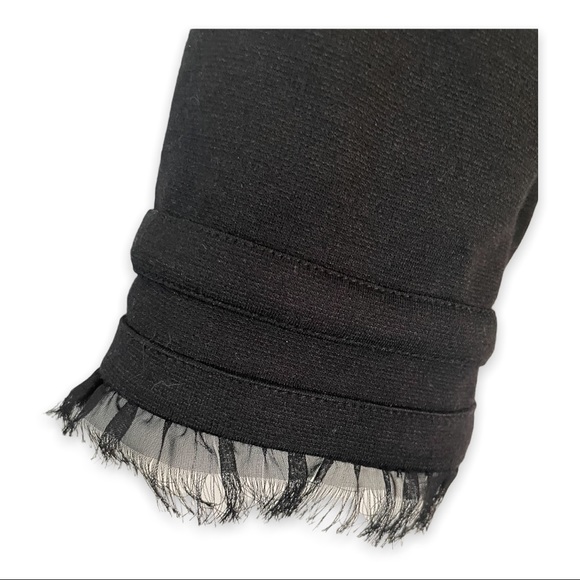 Luciano Dante Blazer Boxy Purple Tweed Cropped Coco Inspired Contrast Sleeves S - Picture 5 of 10